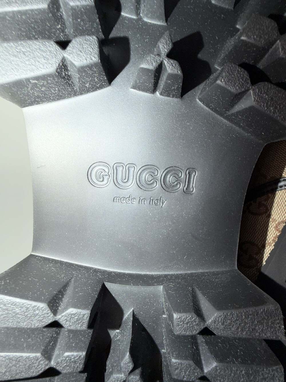 Gucci GG Ankle Boot 'Beige Ebony' - 739777 FABSQ 9751 size 13UK so 13.5/14 US - Picture 6 of 7